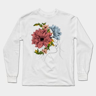 Flower head(colours) Long Sleeve T-Shirt